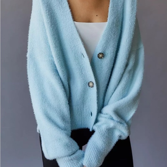 Urban Outfitters Light Blue Thea Cardigan | Size XS - Picture 1 of 4